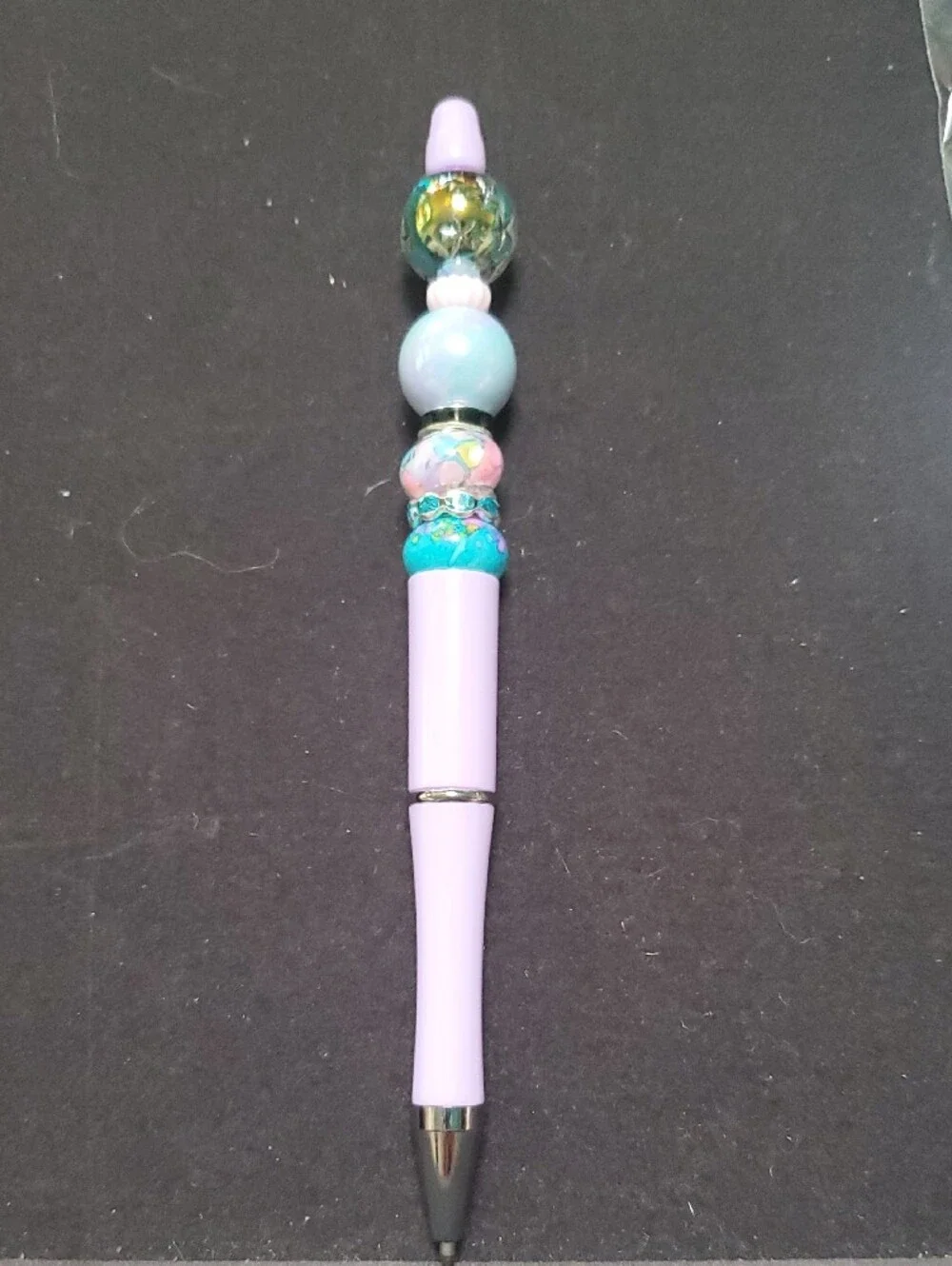 Purple Dec. Beaded Pen - Stylish REASONABLE OFFER ACCEPTED